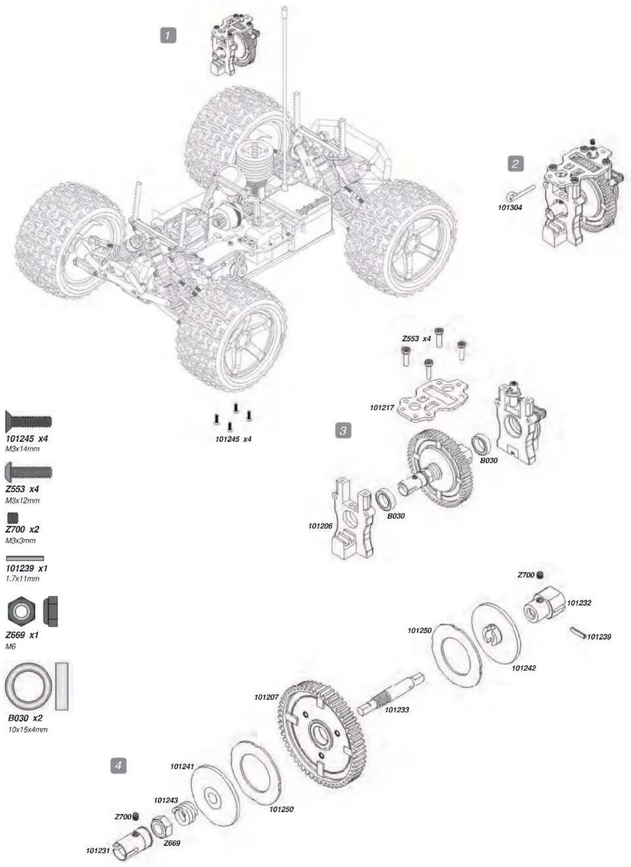 HPI Racing Bullet ST 3.0 - Assemble Clutch Shoe Montage der Kupplungsbanken Montez la masselotte d'embrayage イラチの組立 - 5