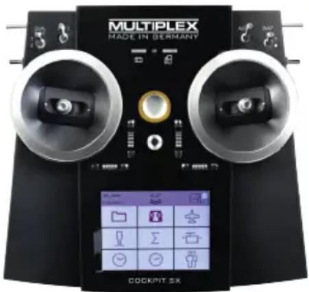 MULTIPLEX COCKPIT SX 12 MLINK - Eléments de commande situés à l'avant : - 1