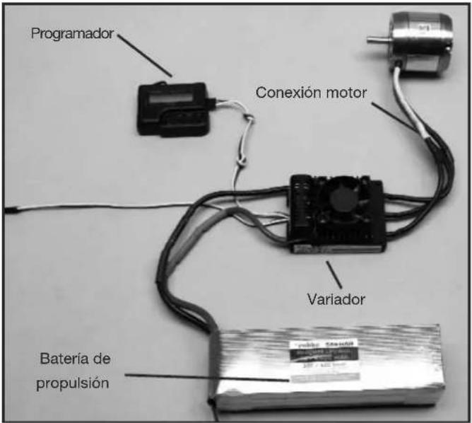 Programador Conexión motor Variador Batería de propulsión