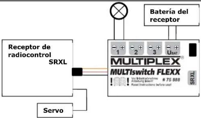 MULTIPLEX MULTIswitch FLEXX - Puente U(Bat) / U(Bat) Puente U(Bat) conectado - 2