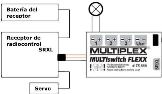 MULTIPLEX MULTIswitch FLEXX - Puente U(Bat) / U(Bat) Puente U(Bat) conectado - 1