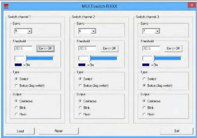 MULTIPLEX MULTIswitch FLEXX - Settings using MULTIPLEX Launcher - 1