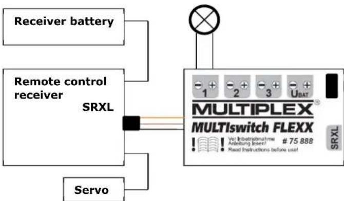 MULTIPLEX MULTIswitch FLEXX - Jumper U(Bat) / U(Bat) Jumper U(Bat) connected - 1