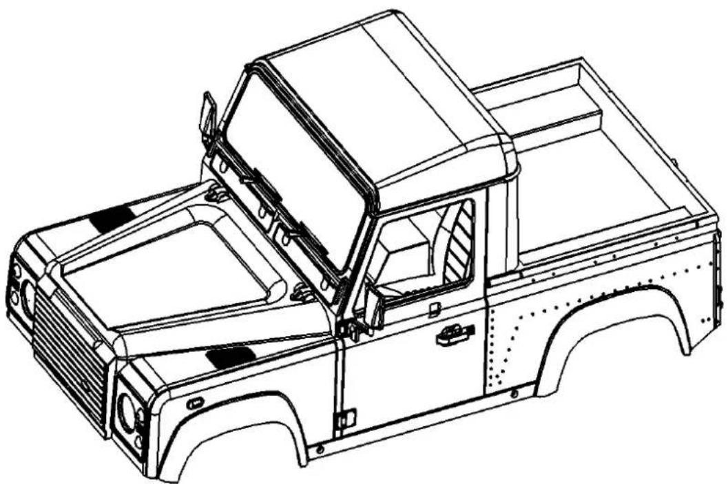RC4WD ZB0058 - 1/10 SCALE BODY - 1