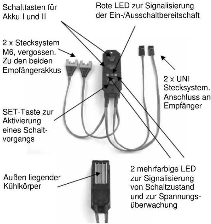 MULTIPLEX SafetySwitch LiPo TwinBatt - SAFETY-SWITCH LiPo TwinBatt - 1