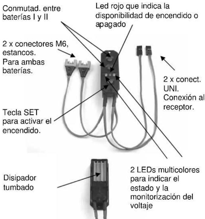 MULTIPLEX SafetySwitch LiPo TwinBatt - SAFETY-SWITCH LiPo TwinBatt - 1
