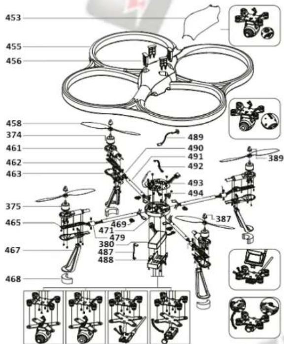 WLtoys V393 Brushless Explorer - Pièces de rechange - 1