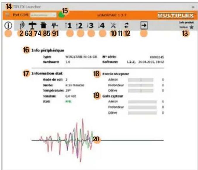 MULTIPLEX WINGSTABIRX12DR pro MLINK - Écran de démarrage - 2