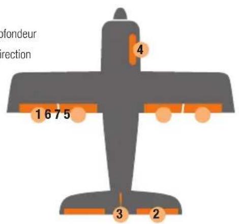 MULTIPLEX WINGSTABIRX12DR pro MLINK - Affection des connexions - 2