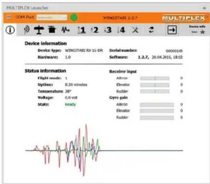 MULTIPLEX WINGSTABIRX12DR pro MLINK - Overview screen - 1