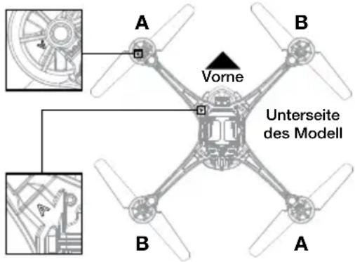 LaTrax Alias 6608 - INSTALLATION DER ROTORBLÄTTER - 1