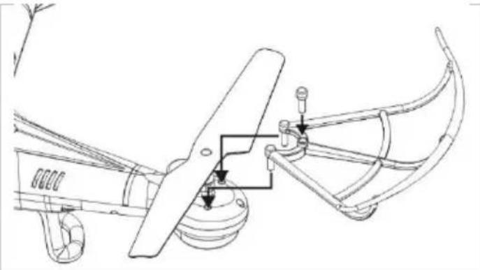 VELLEMAN RCQC3 - Installing the Landing Skids and Blade Protectors - 2