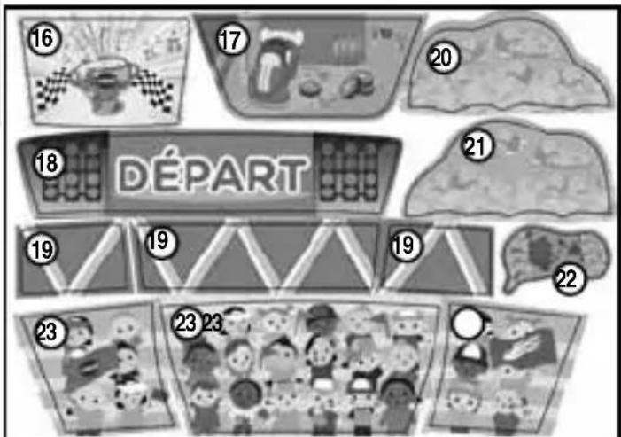 VTECH Mon super circuit télécommandé - Mise en place des autocollants - 2
