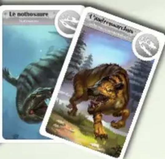 Bombyx Cardline Dinosaurs - Emplacements possibles : - 2