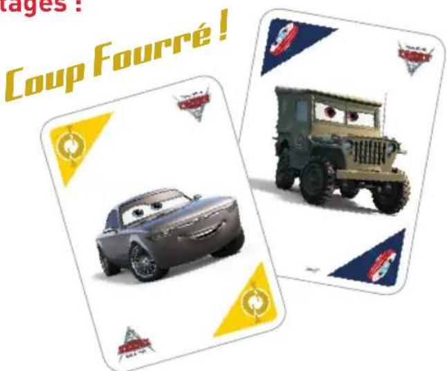 Dujardin Mille Bornes Cars 3 - Le coup-fourré te donne 3 avantages : - 1