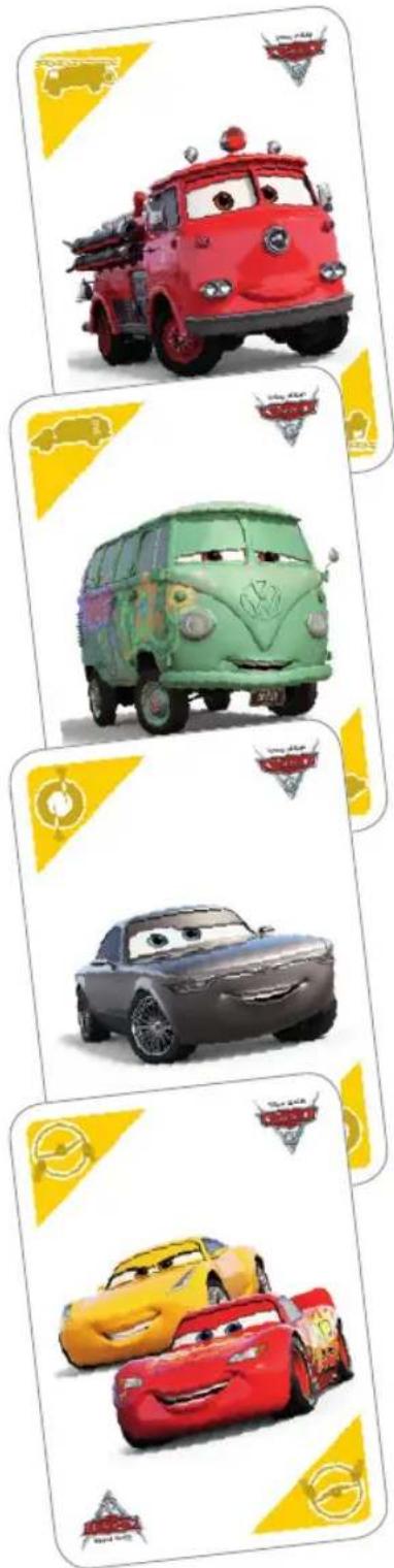 Dujardin Mille Bornes Cars 3 - - Les cartes Bottes - 1
