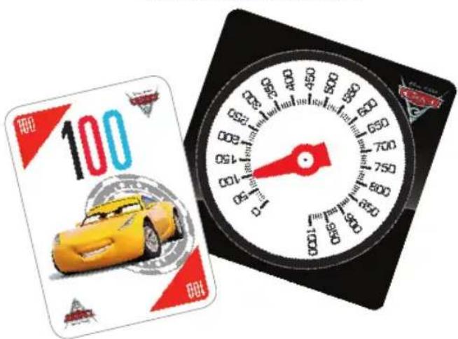 Dujardin Mille Bornes Cars 3 - - Si le joueur pose une carte Bornes devant lui, - 2