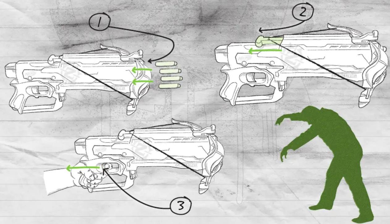 Nerf Zombie Strike Crossfire Bow - 1