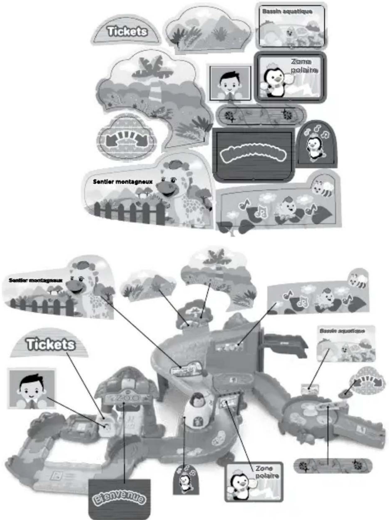 VTECH Super Zoo Interactif - Autocollants - 1