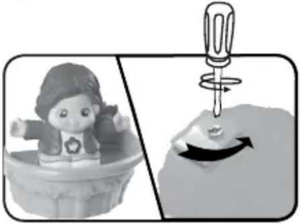 VTECH Ma grande maison magique - Pour retirer l'attache du personnage : - 1