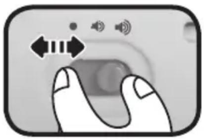 VTECH Mes petites histoires Tut Tut Assorties - CURSEUR MARCHE/ARRÉT/RÉGLAGE DU VOLUME SONORE - 1