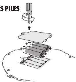 MEGABLEU Panic Vision - INSTALLATION OU REMPLACEMENT DES PILES (à faire par un adulte) : - 1