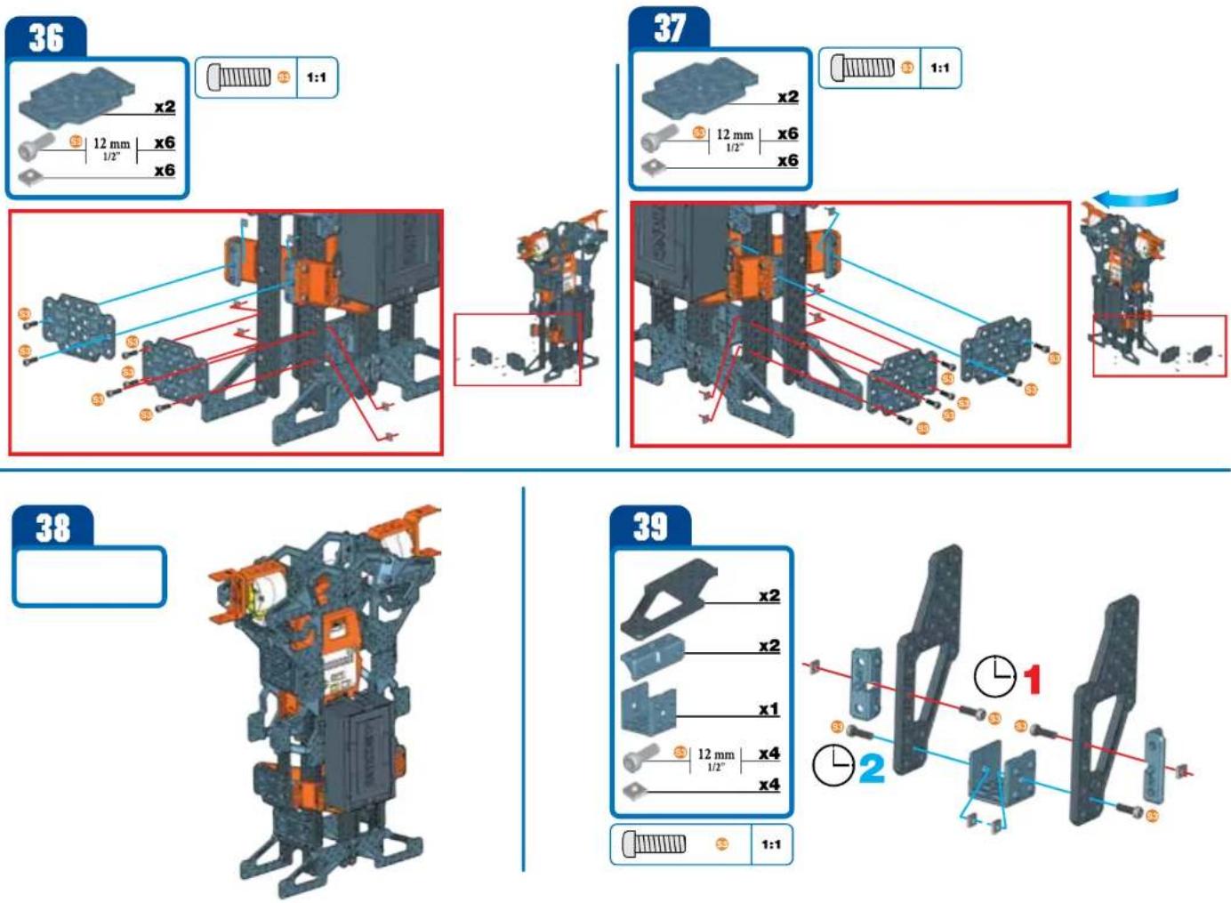 Spin Master Meccanoid G15KS - CONSTRUCTION TIPS - 75