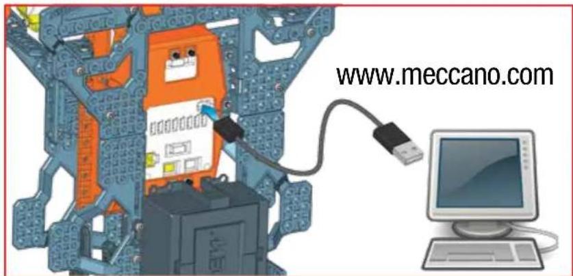 Spin Master Meccanoid G15KS - PLUG IN AND DOWNLOAD YOUR LANGUAGE • BRANCEMENTS ET TÉLÉCHARGEMENT DE LA LANGUE - 1
