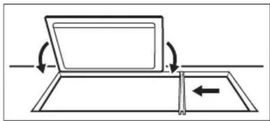 AEG HC452600EB - Découpe du plan de travail - 1