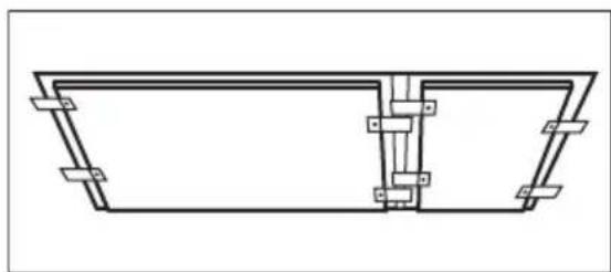 AEG HC452600EB - Découpe du plan de travail - 3