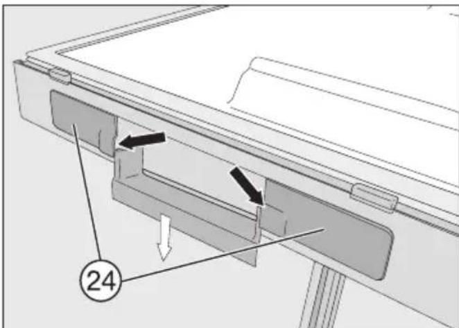 MIELE FN 22263 WS - Mise en place du dispositif d'ouverture assistée de la porte - 2