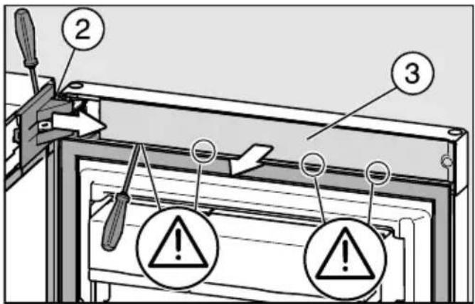 MIELE FN 22263 WS - Retirer les caches supérieurs - 2