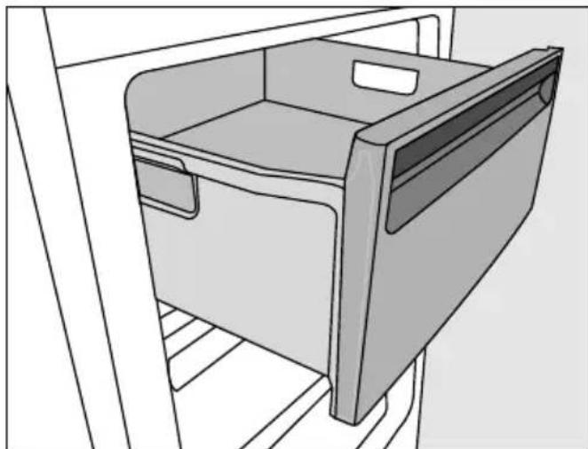 MIELE FN 22263 WS - Retirer le tiroir et la tablette en verre de la zone de congélation - 1