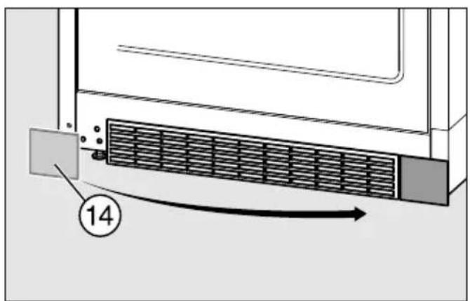 MIELE FN 22263 WS - Mise en place du support de palier inférieur - 3