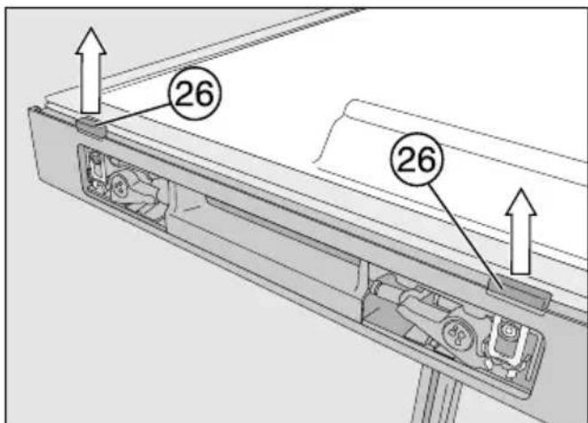 MIELE FN 22263 WS - Mise en place du dispositif d'ouverture assistée de la porte - 4