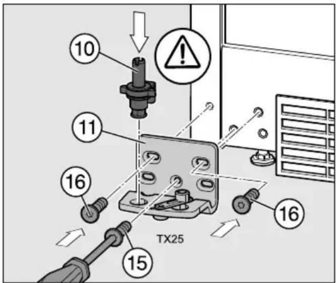 MIELE FN 22263 WS - Mise en place du support de palier inférieur - 4