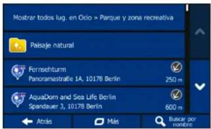 BLAUPUNKT TravelPilot 73 CE LMU - Un exemple de navigación hasta un lugar de interes - 2
