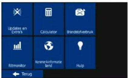 BLAUPUNKT TravelPilot 73 CE LMU - Het menu 'Meer' - 1