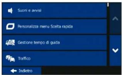 BLAUPUNKT TravelPilot 73 CE LMU - Menu Impostazioni - 1
