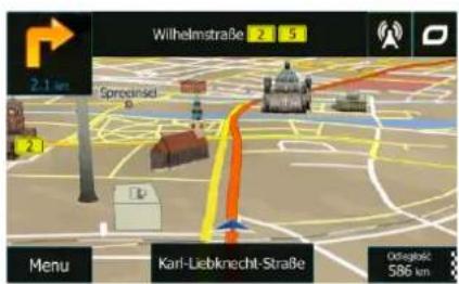 BLAUPUNKT TravelPilot 73 CE LMU - Ekran Mapa - 1