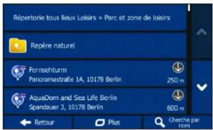 BLAUPUNKT TravelPilot 73 CE LMU - Acceder à un lieu d'intérêt — Exemple - 2