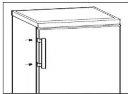 HISENSE GS 81 A+++ - Het monteren van de deurgreep - 2