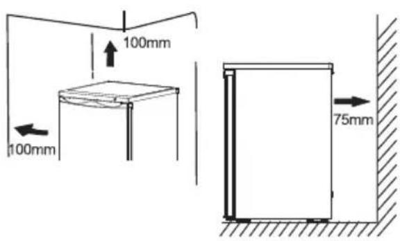 HISENSE GS 81 A+++ - Installation Positioning - 1