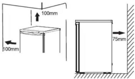 HISENSE GS 81 A+++ - Posicaoamento de instalacao - 1