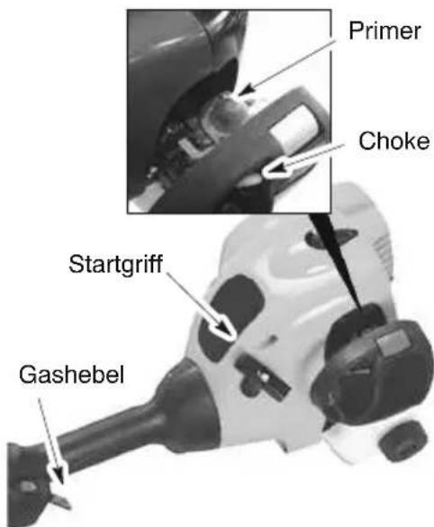 MCCULLOCH GB 320 - KALTSTART ODER STARTEN (nach Betankung) - 2