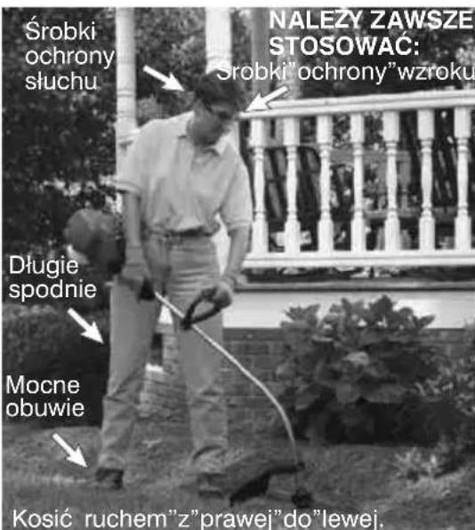 MCCULLOCH GB 320 - INSTRUKCJA OBSLUGI POZYCJA ROBOCZA - 1