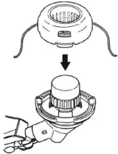 MCCULLOCH GB 320 - AUSWECHSELN DES SCHNEID-- FADENS - 7