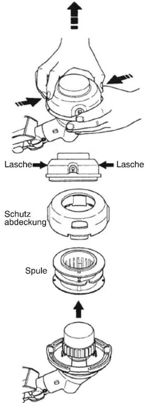 MCCULLOCH GB 320 - AUSWECHSELN DES SCHNEID-- FADENS - 1