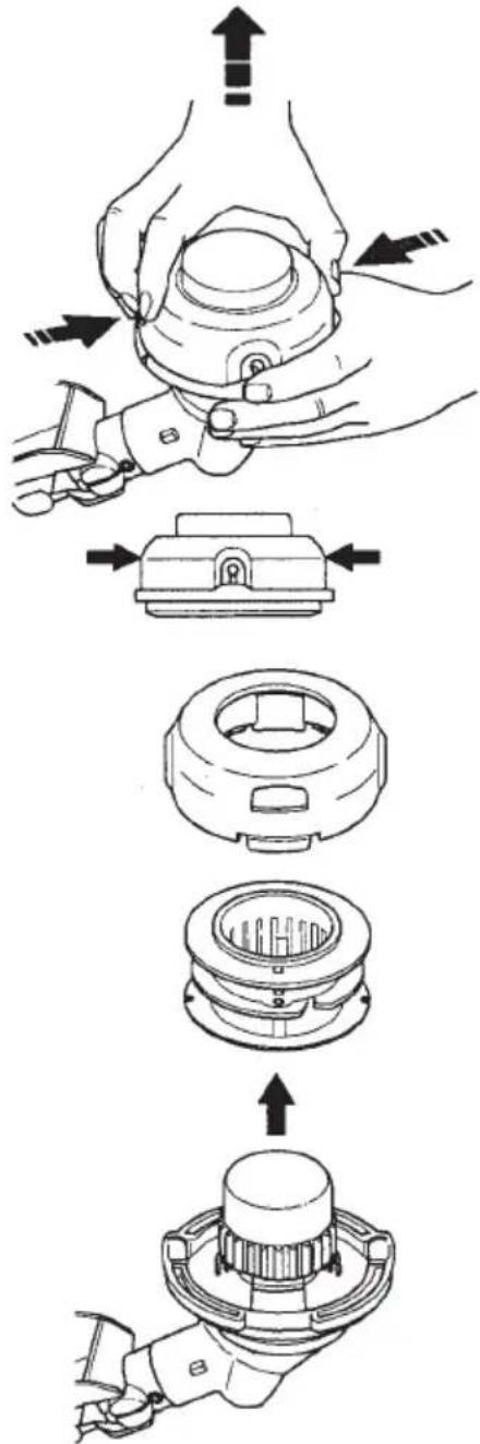 MCCULLOCH B428 PS - REPLACING THE TRIMMER LINE - 1