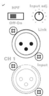 Audac CAP248 - Connexions d'entrée - 1